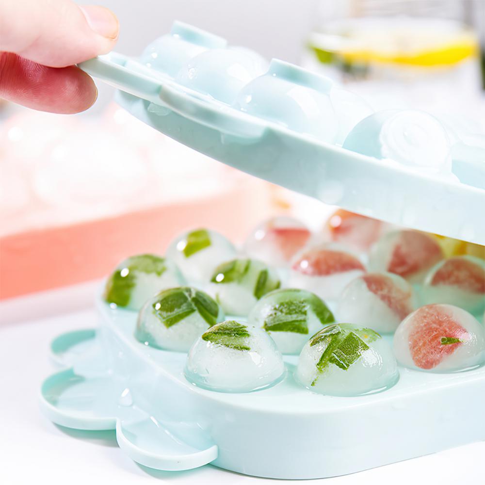 Ice Box Sanitary High Quality Material Spherical Ice Lattice Mold Easy To Demoulde Fall-proof Random Color Covered R