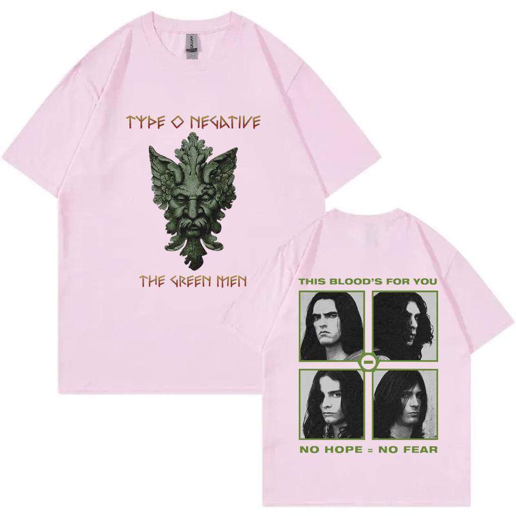 Rock Band Type O Negative Das Grüne Unisex Grafik T-Shirts Gothic Metal Übergroße T-Shirts Unisex Damenmode Vintage T-Shirt