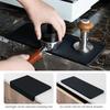 watchget Espresso Tamping Mat Tamper Mat Coffee Tamper Mat Tamping Station Portafilter Silicone Easy to Clean Large Size Non-Slip