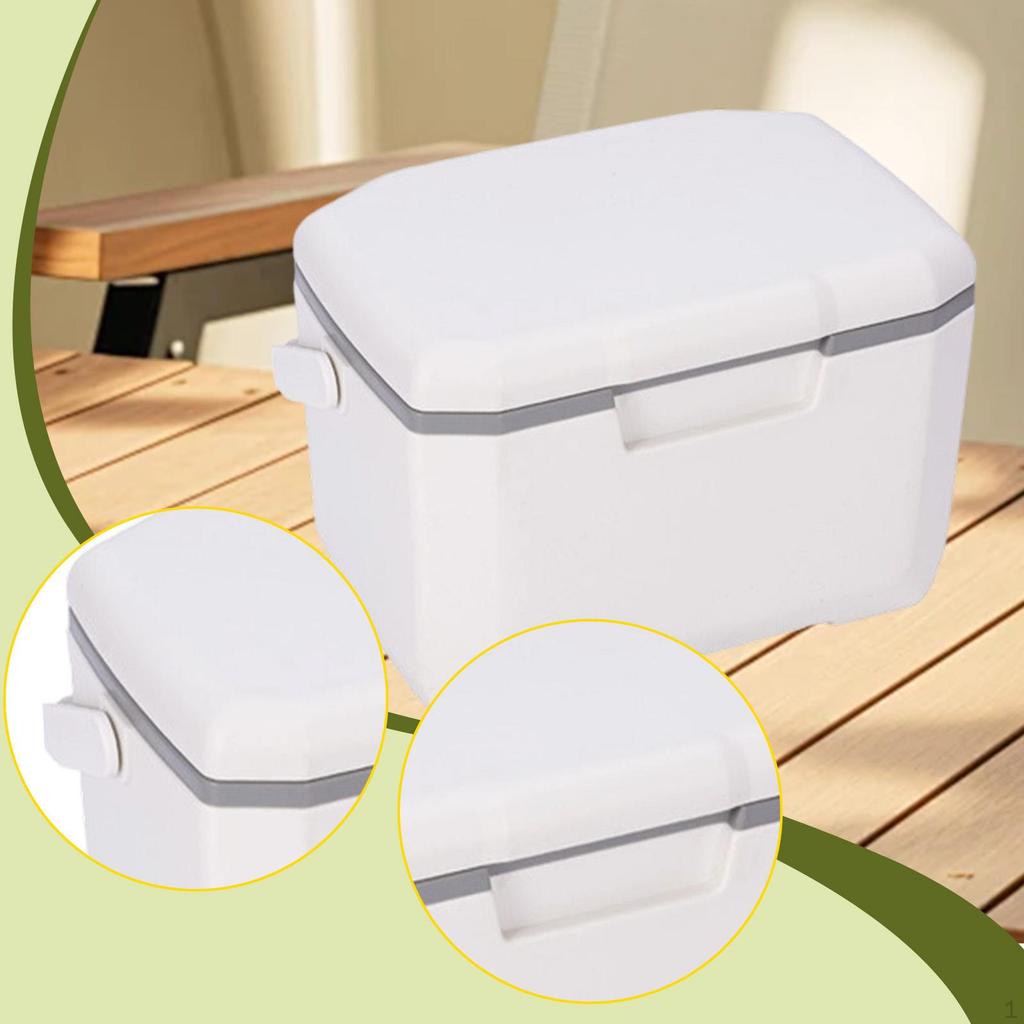 Insulated Portable Chiller 6L Leakproof with Handle Ice Retention Chest Box Outdoor for Grill