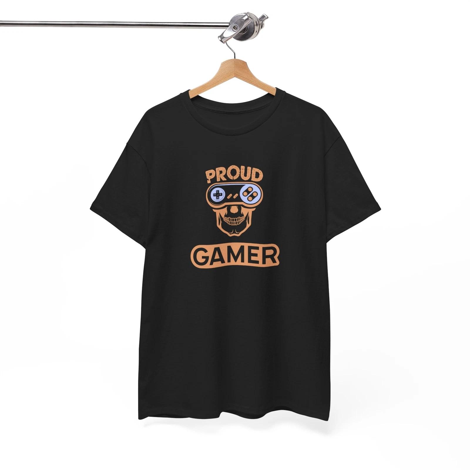 Proud Gamer T-Shirt | Retro Video Game Tee | Gaming Graphic Shirt S