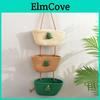 Three Layer Storage Shelf With Hanging Basket For Living Room Decor