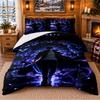 Solo Leveling Pattern Bedding 3Pcs Set Bed Sheet And Pillowcases For Indoor Bedroom