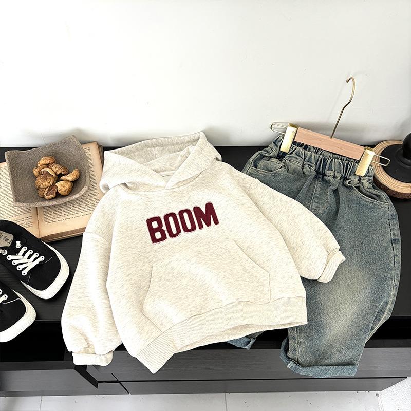 

Детский свитер для мальчиков 1-8 лет, детский повседневный свободный свитер с капюшоном для малышей, свитер на осень и зиму, топ для девочек 140cm бежевый