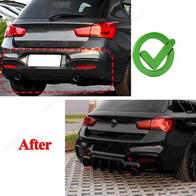 Heckstoßstangenlippe Diffusor Splitter Heckflaps Kotflügel Canards Verkleidungen für BMW 1er M Sport F20 F21 M135i M140i 2015-2019 Neu