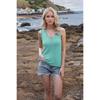 Summer Women's V-Neck Solid Colour Backless Knit Tie Small Tank Top