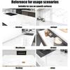 40cm Self-Adhesive Marble Film Oil-Proof Heat-Resistant Kitchen Wall Stickers for Cabinet Home Renovation Decorative Wallpaper