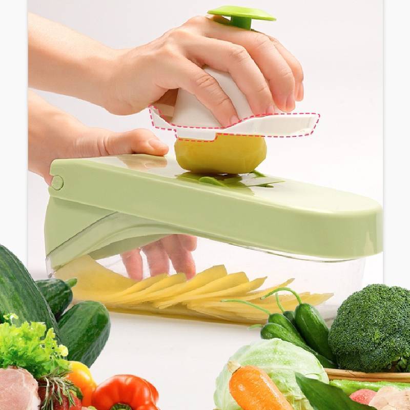 Multifuntional Vegetable Chopper With Stainless Steel Blades For Home Cooking And Meal Prep