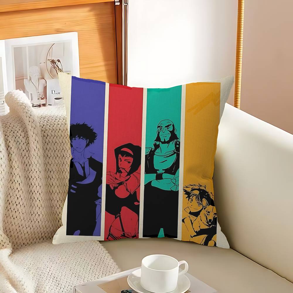 C-Cowboy B-Bebop Anime Pillow Gift Home Office Decoration Pillow Bedroom Sofa Car Cushion CoverPillow Case