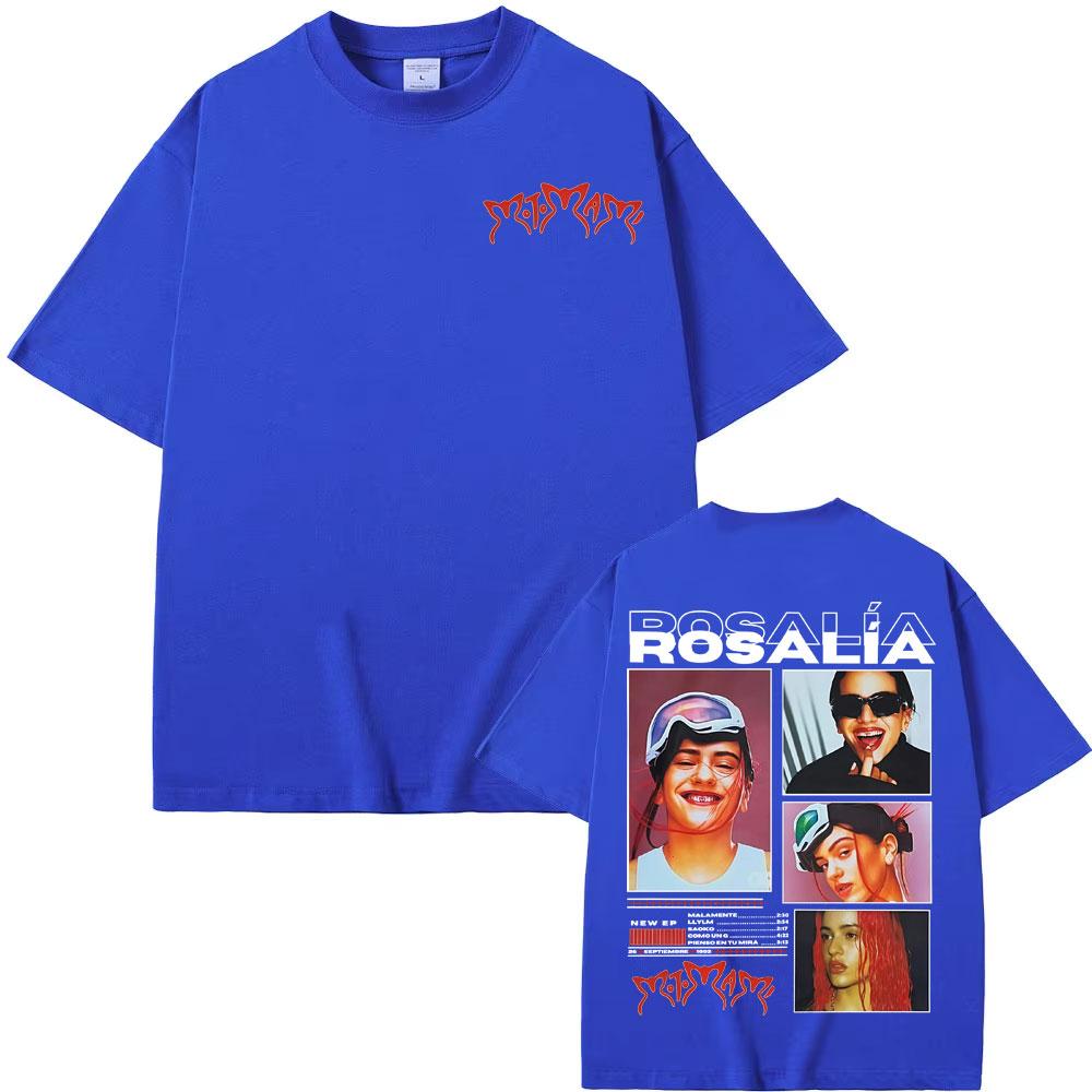Singer Rosalia Motomami Album 2025 Cover Tee Shirt Unisex Women Clothing Hip Hop Style Street Tshirt High Quality Oversized Tshirt