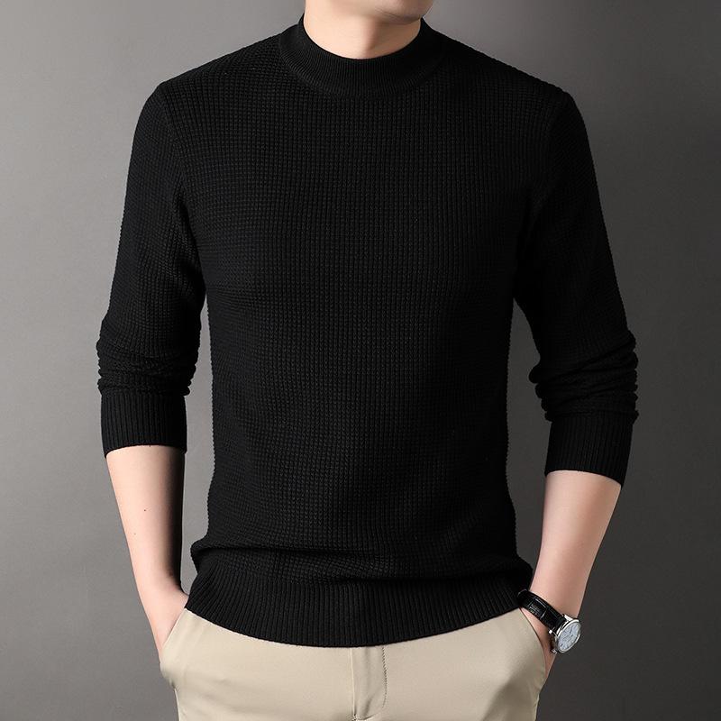 

Мужская осенняя новая повседневная кофта с круглым вырезом, молодежные модные тенденции, базовая трикотажная рубашка XXXXL