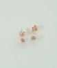 Alleun Silver 925 Heart Gemstone Stud Silver Earrings
