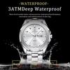 POEDAGAR Luxury Men Wristwatch Waterproof Luminous Week Date Casual Clock Stainless Steel Quartz Fashion Watches Reloj