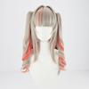 Makai No Ririmu Cosplay Wig with Net, Gray To Pink Gradient, Heat-Resistant