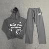 Broken Planet Streetwear Puff Print Hoodie Set Loose Fit Cotton Sweatshirt Men Winter Casual Outfit