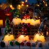 Christmas Faceless Doll Gnome Ornaments LED Light Plush Knitting Xmas Atmosphere Festival Decoration Home Rooms Ornaments Gifts
