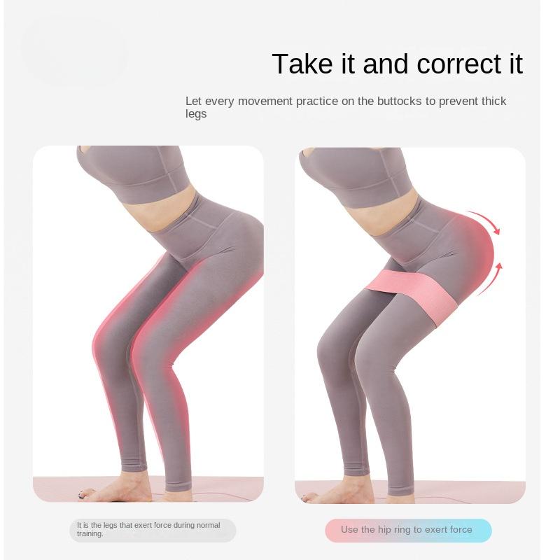 Hüftkreis Elastisches Fitness Squat Bein Widerstandsband Rutschfest Po Missbrauch Kreis Zuhause Yoga Übung Farbverlauf Schöner Po Kreis