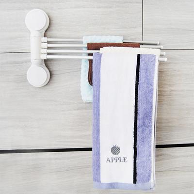Nail-free Bathroom Towel Rack Traceless Rotatable Towel Hanger for Bedroom Kitchen Toilet Supplies