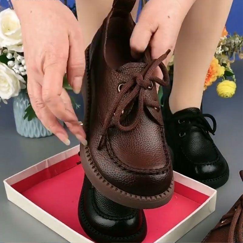 Women's Genuine Leather Soft Sole Loafers - 2025 New Casual Cowhide Shoes
