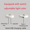 LED Under Cabinet Lamp Remote control Wireless Ultra-Thin Night Light for Kitchen Bedroom Wardrobe USB Rechargeable wall lamp