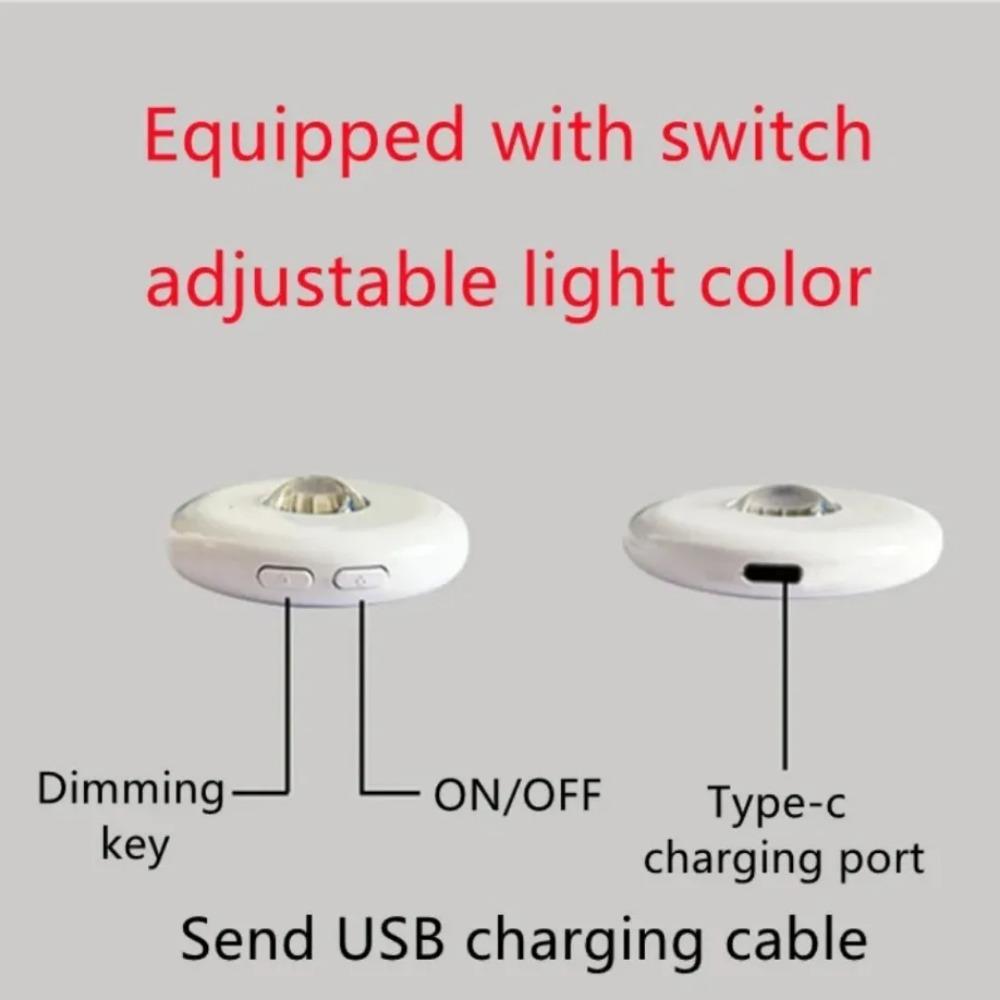 LED Under Cabinet Lamp Remote control Wireless Ultra-Thin Night Light for Kitchen Bedroom Wardrobe USB Rechargeable wall lamp