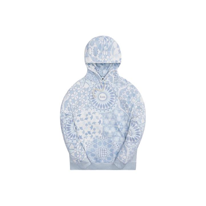 Kith Толстовка с принтом плитки Мужские толстовки Синий KH2664-405 XL