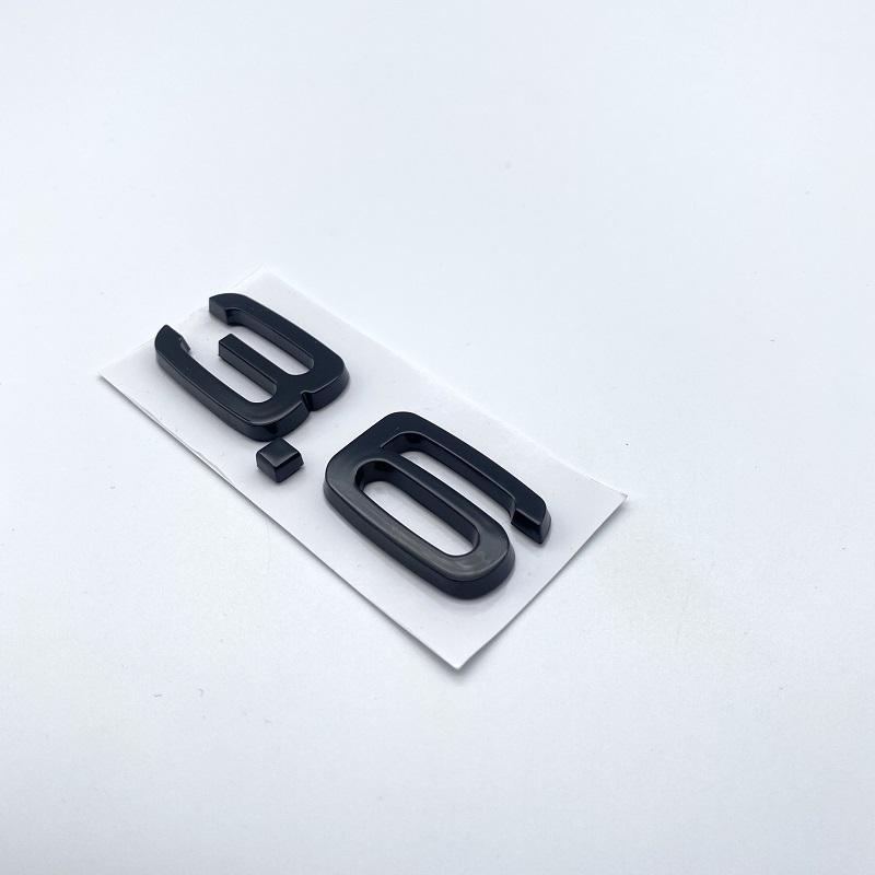 3D 2.4 3.6 4.2 Car Trunk ABS Badge Emblem For Car Rear Tailgate Fender Door Adhesive Badge for S A4 A5 A6 A7 A8 Q3 Q5 Q7