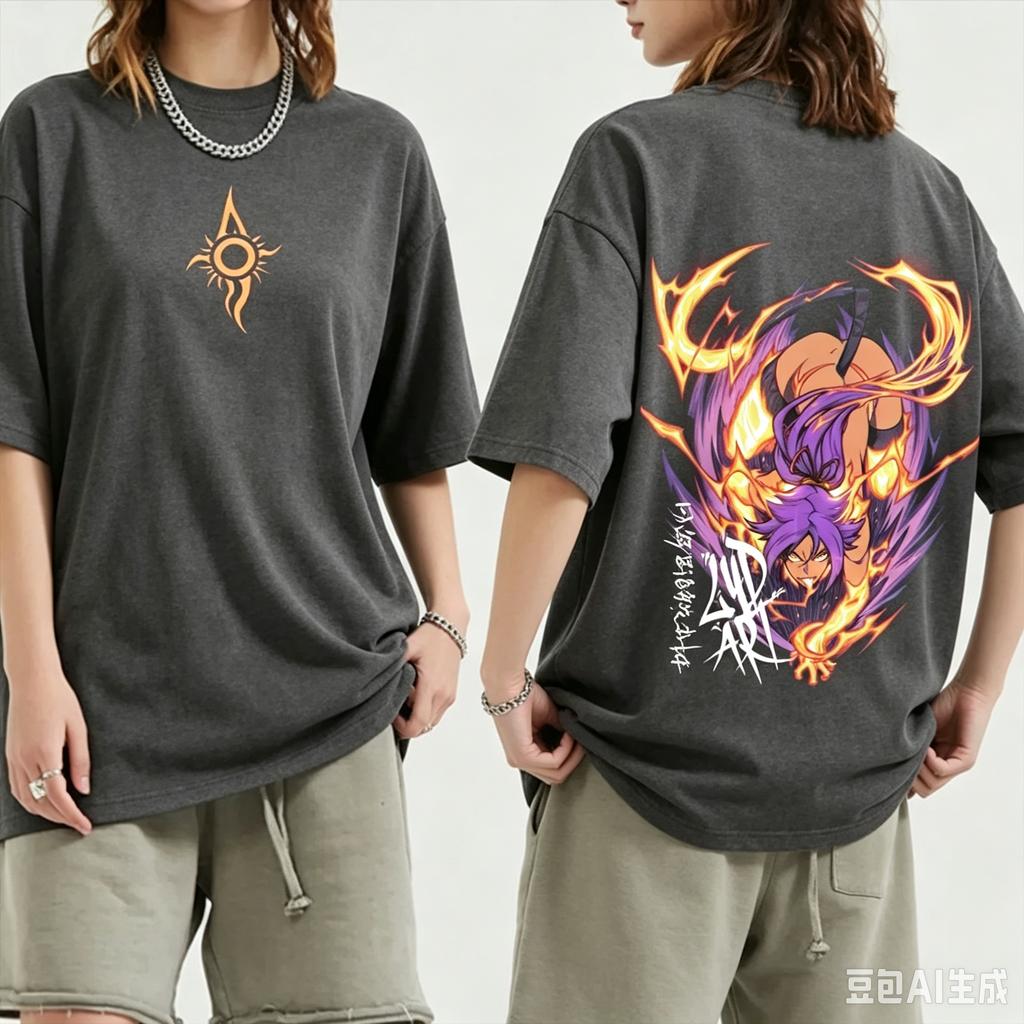 Japanese Anime Bleach Print T-Shirt Men Women Oversized Y2k Short Sleeves Casual Loose High Quality Comfortable Female Male Clothing