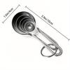 5pcs/set, Stainless Steel Measuring Cups and Spoons, Baking Tool Set with Scale