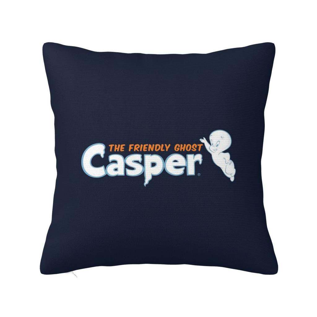 The Friendly Ghost Casper  Square Pillowcase Cushion Cover Pillow Case Throw Pillow Cover for Home Bedroom Car