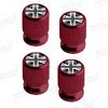 Aluminum For Union Jack Flag Logo Mini Cooper Jaguar Land Rover Vauxhall Lotus 4pcs Car Decor Wheel Tire Valve Caps Stem Cover TB1