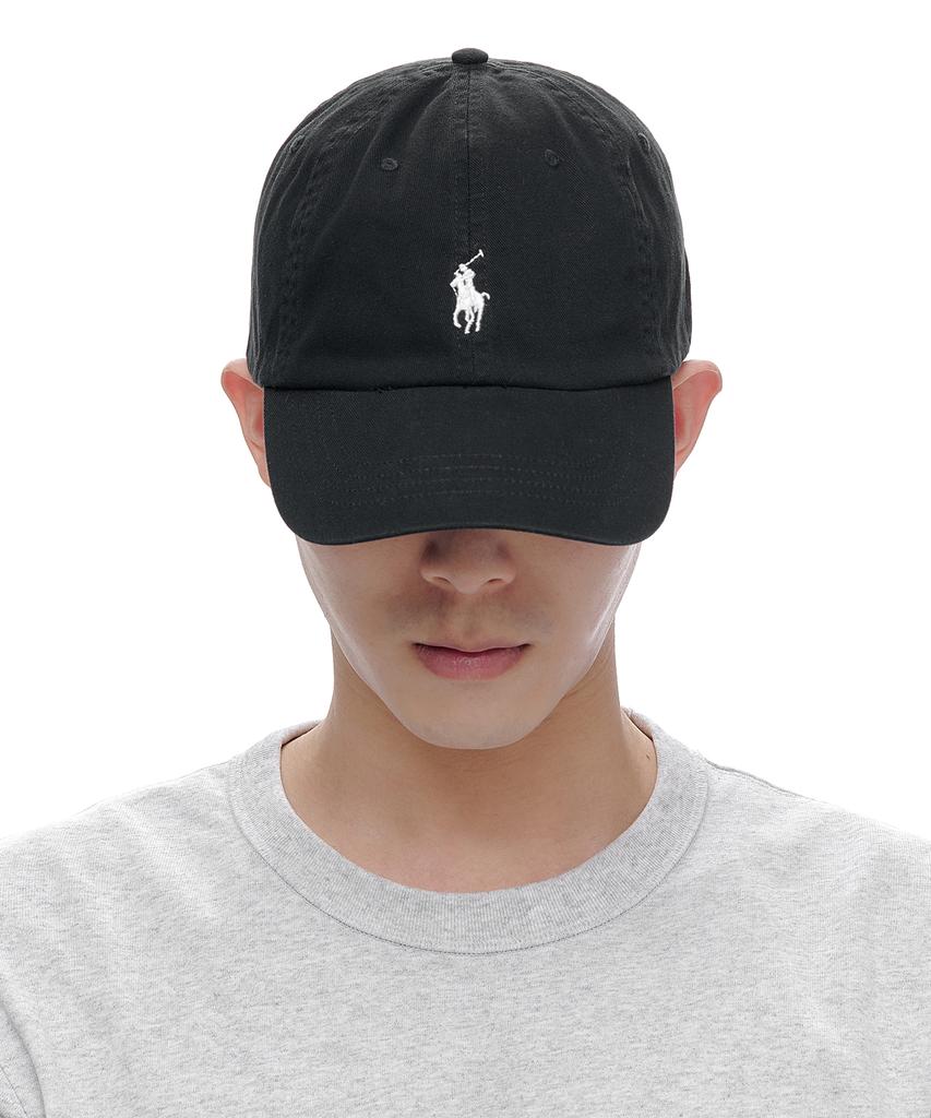 Gorra de Béisbol Chino de Algodón POLO RALPH LAUREN Edición Musinsa - Negro