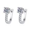 Elegant Rhinestone U-Shaped Earrings for Women - New Fashion Geometric Ear Studs