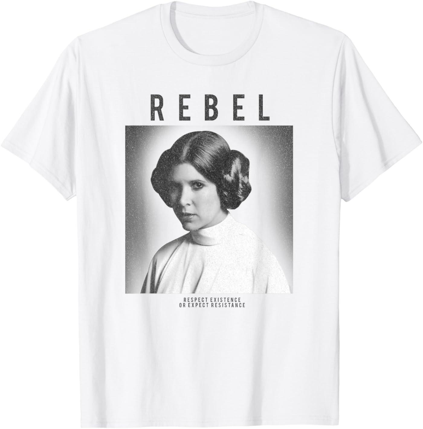 Princess Leia Rebel Box Up Respect Existence T-Shirt S разноцветный