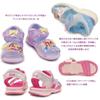 Disney DN C1351 2E Girls' Sandals, Sax, 17.0 cm,