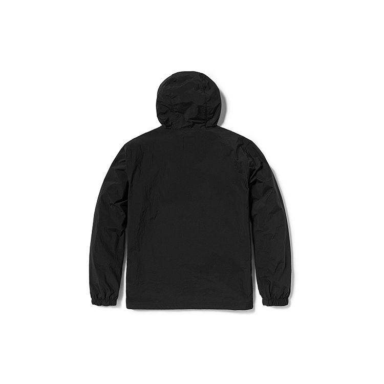 Timberland Logo Printed Hooded Drawstring Zip Jacket Men Jackets A6RAD-001