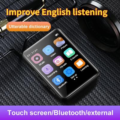 2.5inch Full Screen Mp3 Mp4 Walkman Student Version Mini Ultra-thin Bluetooth Portable Touch Screen Mp5 Music Player Support Car