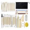 Ensemble d'outils de modelage en argile de poterie en cinq pièces pour sculpture DIY