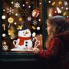 2025 Christmas Window Stickers Santa Claus Snowman Glass Sticker Christmas Home Room Decoration Static Stickers Happy New Year
