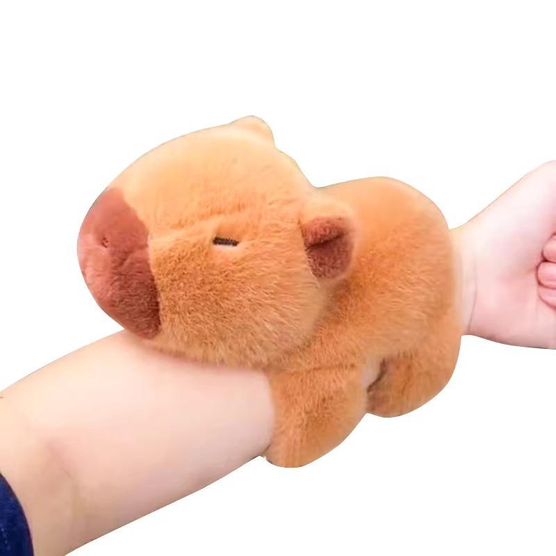 Capybara Papa Circle Capybara Plush Doll Bracelet Toy for Kids
