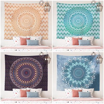 Home Decor Mandala Tapestry Boho Ethnic Bedside Scene Background Cloth Hanging Beach Towel