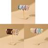 Set of 3 Elegant Wood Bangle Holder Multi Level Rack for Bracelet and Beads Showcase Easy Assembly Headband Organizers
