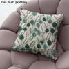 Green Leaf Print Square Pillow Covers Pattern Cushion Cover Suitable for Sofa Bedroom Car Pillow Cover
