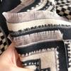 Imitation Kaschmir Karomuster Retro-Stil Texturdruck doppelseitiger warmer Schal Stola