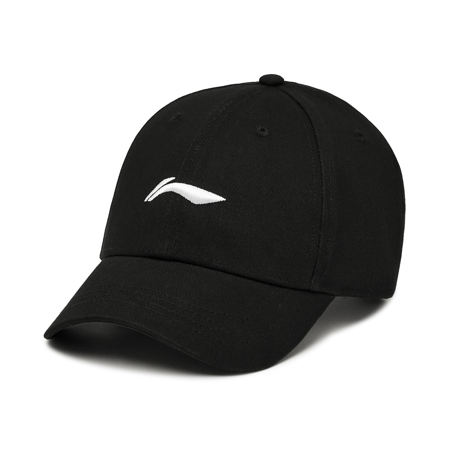 Li Ning Sports Life Collection Cotton Baseball Cap Baseball Cap Sports Cap Unisex Black AMYT327-7 F