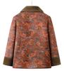 Winter Plus Velvet Coat for Middle-Aged and Elderly Women, Elegant Chinese Style Mother's Clothing, Warm Thick Cotton Jacket.