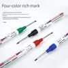 4Pcs/Kit 30mm Deep Hole Long Nib Head Markers for Metal Perforating Pen Water Resistant Bathroom Woodworking Decoration Multi-Purpose