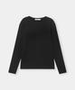 KINETO [E-Fit X Kineto] Sleek Wool Blend Boat Neck Top _Black