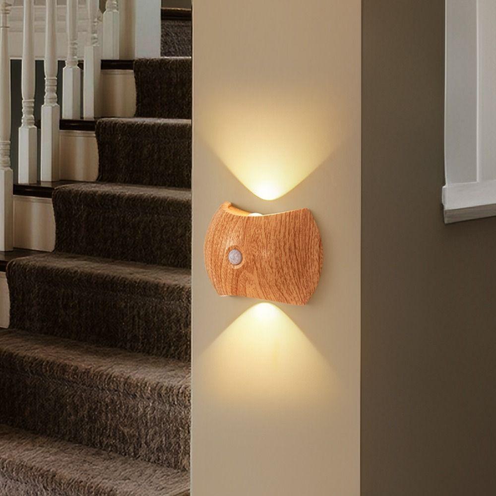 No Drill LED Motion Sensor Wall Light Magnetic Rechargeable Magnetic Rechargeable Night Light Auto On/Off Waterproof