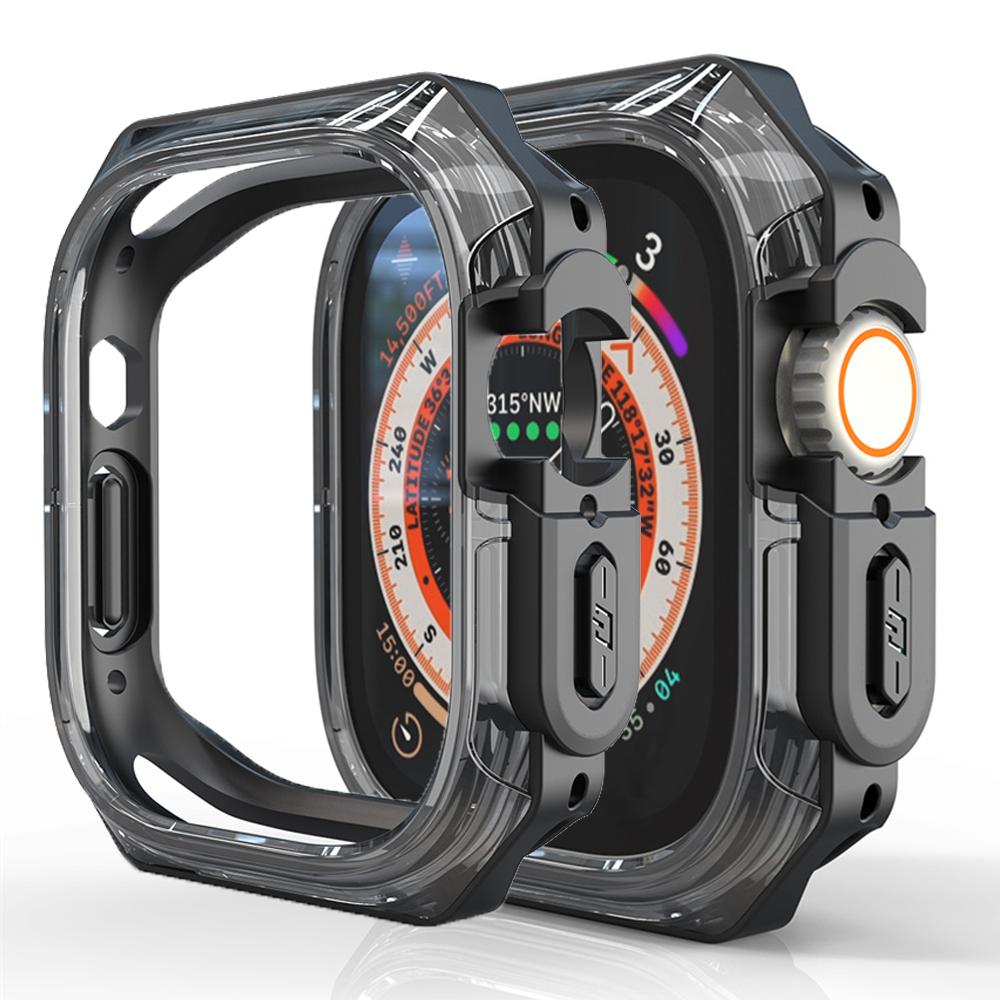 Etui Na opaskę Apple Watch Ultra2 1 49mm Pokrycie PC Ramka do Iwatch Seria 9 8 7 SE 6 5 4 Ochronna obudowa Zderzak Pokrywa